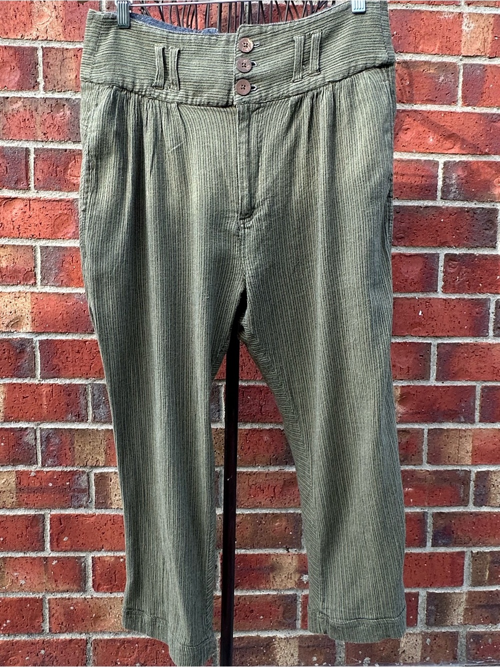 Free People Trouser Relaxed High-Rise Ankle Crop BOHO Festival Gorpcore Academa - Picture 3 of 17